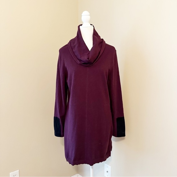 Tyler Boe Cowl Neck Cotton Cashmere Tunic Sweater - Large - Picture 11 of 11